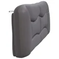 Coussin de tête de lit gris 200 cm similicuir