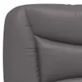 Coussin de tête de lit gris 200 cm similicuir