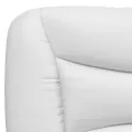 Coussin de tête de lit blanc 200 cm similicuir