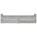 Cadre de lit avec tiroirs sonoma gris 75x190 cm