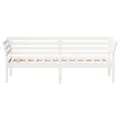 Lit de jour Blanc 75x190 cm Bois de pin massif