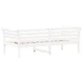 Lit de jour Blanc 75x190 cm Bois de pin massif
