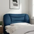 Coussin de tête de lit bleu 100 cm tissu
