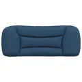 Coussin de tête de lit bleu 100 cm tissu