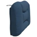 Coussin de tête de lit bleu 100 cm tissu
