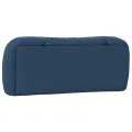 Coussin de tête de lit bleu 100 cm tissu