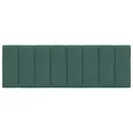 Coussin de tête de lit vert foncé 140 cm velours