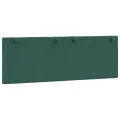 Coussin de tête de lit vert foncé 140 cm velours