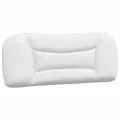 Coussin de tête de lit blanc 100 cm similicuir
