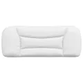 Coussin de tête de lit blanc 100 cm similicuir