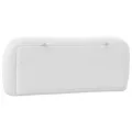 Coussin de tête de lit blanc 100 cm similicuir
