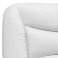 Coussin de tête de lit blanc 100 cm similicuir