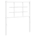 Tête de lit métal blanc 75 cm