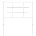 Tête de lit métal blanc 75 cm