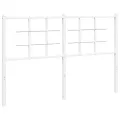 Tête de lit métal blanc 140 cm