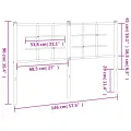 Tête de lit métal blanc 140 cm
