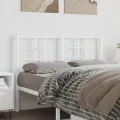 Tête de lit métal blanc 120 cm
