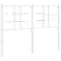 Tête de lit métal blanc 120 cm