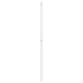 Tête de lit métal blanc 120 cm