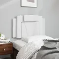 Coussin de tête de lit blanc 90 cm similicuir