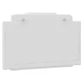 Coussin de tête de lit blanc 90 cm similicuir