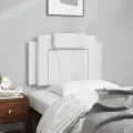 Coussin de tête de lit blanc 80 cm similicuir