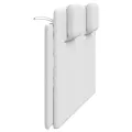 Coussin de tête de lit blanc 120 cm similicuir