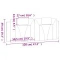 Coussin de tête de lit blanc 120 cm similicuir