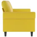 Canapé à 3 places Jaune 180 cm Velours