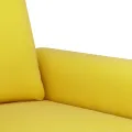 Canapé à 3 places Jaune 180 cm Velours