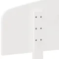Tête de lit blanc 160 cm bois massif de pin