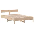 Cadre de lit avec tête de lit 140x190 cm bois de pin massif