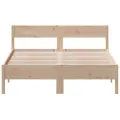 Cadre de lit avec tête de lit 140x190 cm bois de pin massif