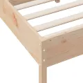 Cadre de lit avec tête de lit 140x190 cm bois de pin massif