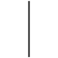 Tête de lit métal noir 107 cm