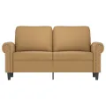 Canapé à 2 places Marron 120 cm Velours