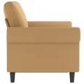 Canapé à 2 places Marron 120 cm Velours