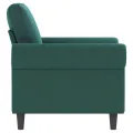 Fauteuil Vert foncé 60 cm Velours