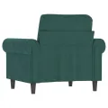 Fauteuil Vert foncé 60 cm Velours