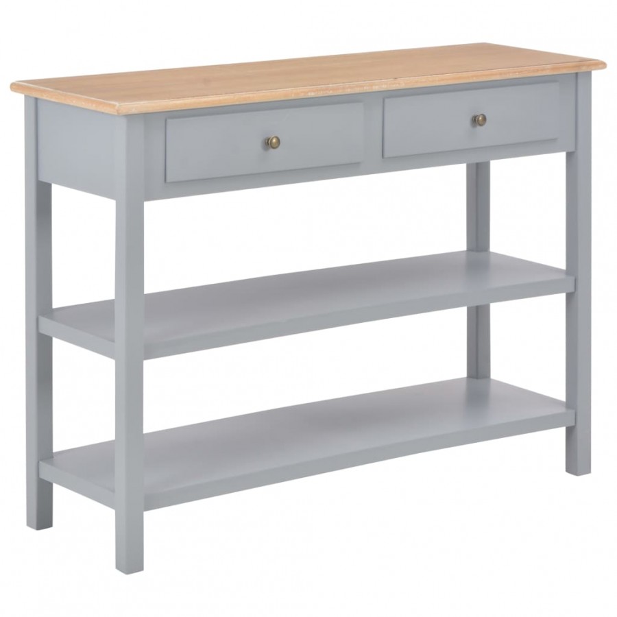 Buffet Gris 110x35x80 cm MDF