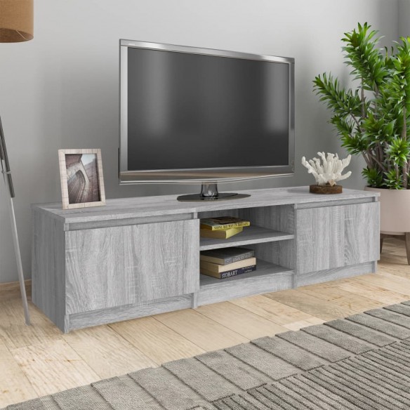 Meuble TV Sonoma gris 140x40x35,5 cm Bois d'ingénierie