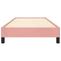 Cadre de lit Rose 100x200 cm Velours