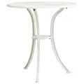 Table de jardin Blanc 62x62x65 cm Aluminium coulé