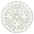 Table de jardin Blanc 62x62x65 cm Aluminium coulé
