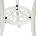 Table de jardin Blanc 62x62x65 cm Aluminium coulé
