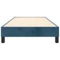 cadre de lit Bleu foncé 100x200 cm Velours