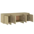 Meuble TV Chêne sonoma 120x30x40,5 cm Aggloméré