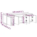 Meuble TV Chêne sonoma 120x30x40,5 cm Aggloméré