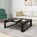 Table basse Noir 100x100x35 cm Aggloméré