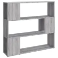 Bibliothèque/Séparateur de pièce Sonoma gris 100x24x94 cm